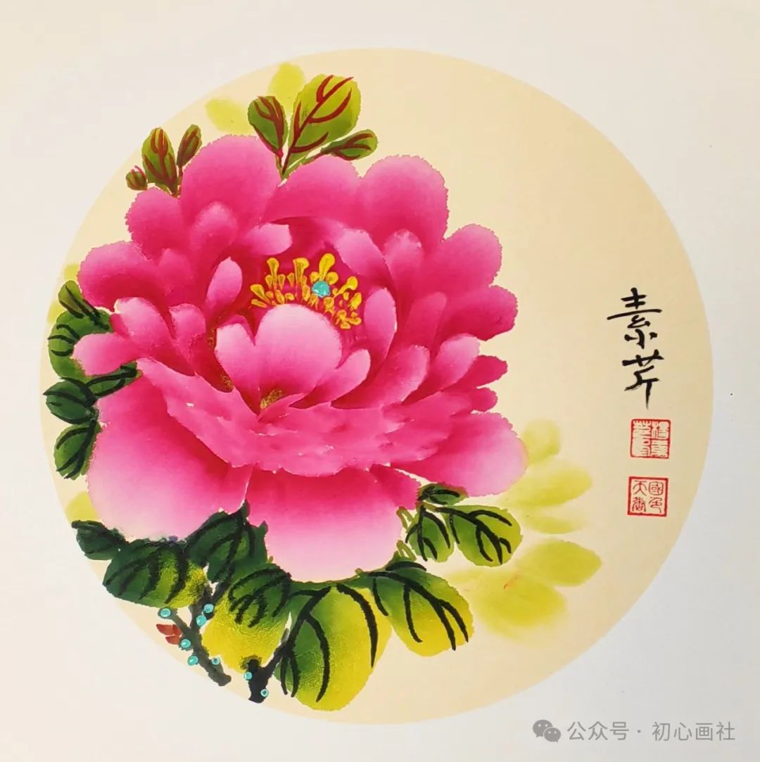 《无题》33 x33cm广东汕头邵子振《瑞雪》40x40cm牡丹江刘玉洁《山水