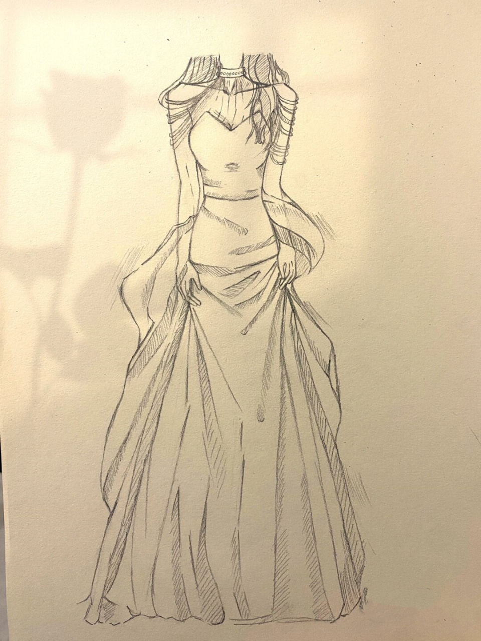 婚纱铅笔手绘,每一笔,每一划,都仿佛带着温柔的气息,让人瞬间陷入梦幻