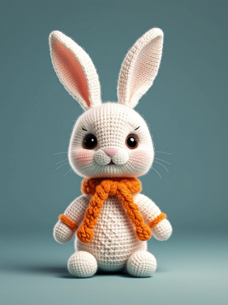 小兔子手工勾织通常使用毛线,钩针等工具,通过一定的编织技巧来完成