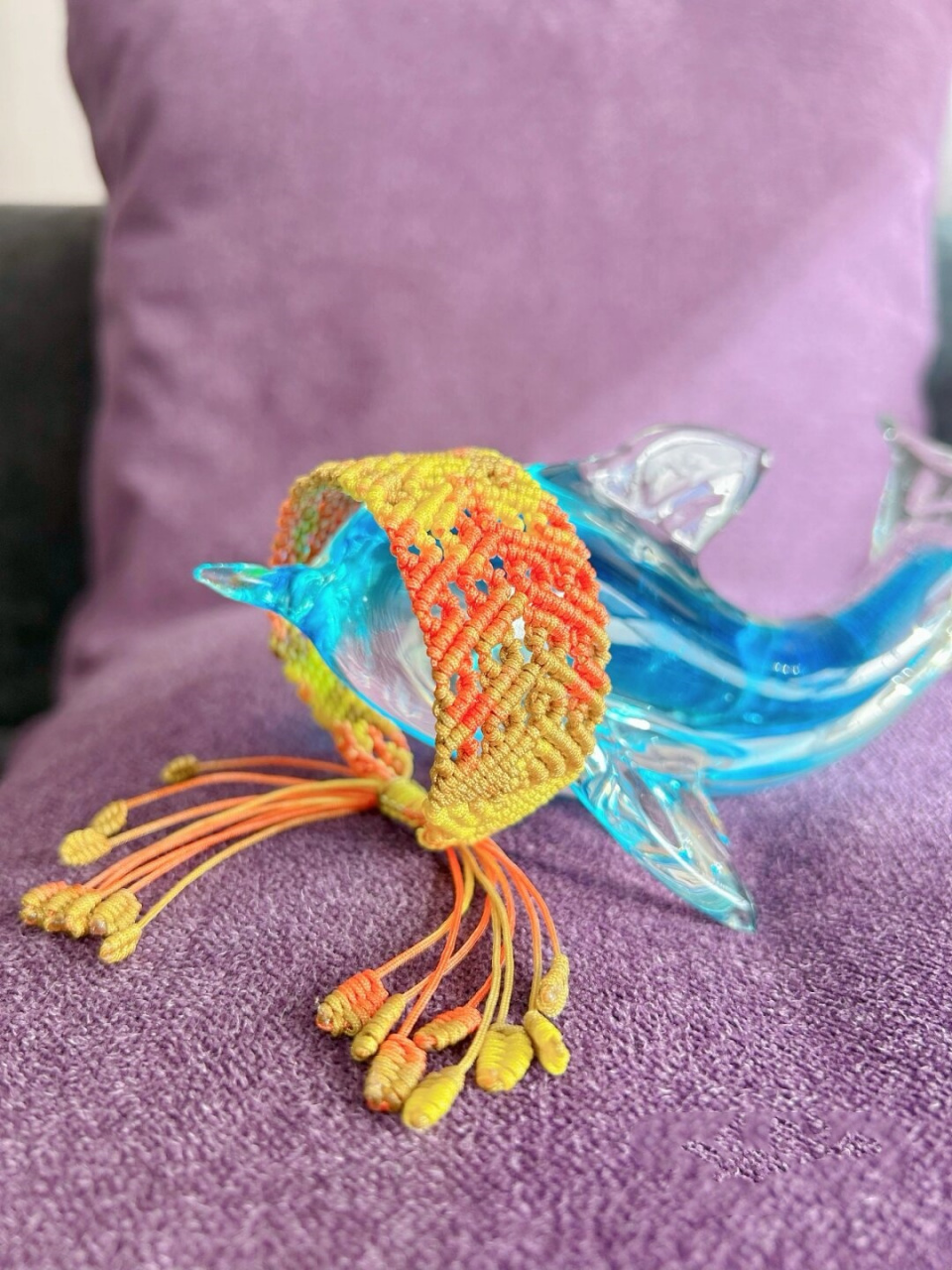 手工编绳小作品  🌈 人生啊,就像一部丰富多彩的画卷,充满了无数