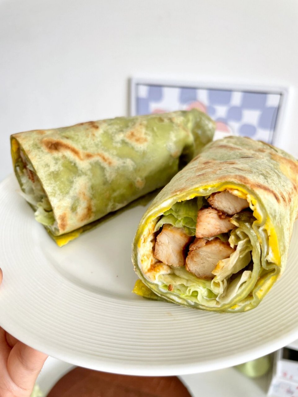 97  95准备食材:  11566菠菜卷饼两张02 21566提前腌制