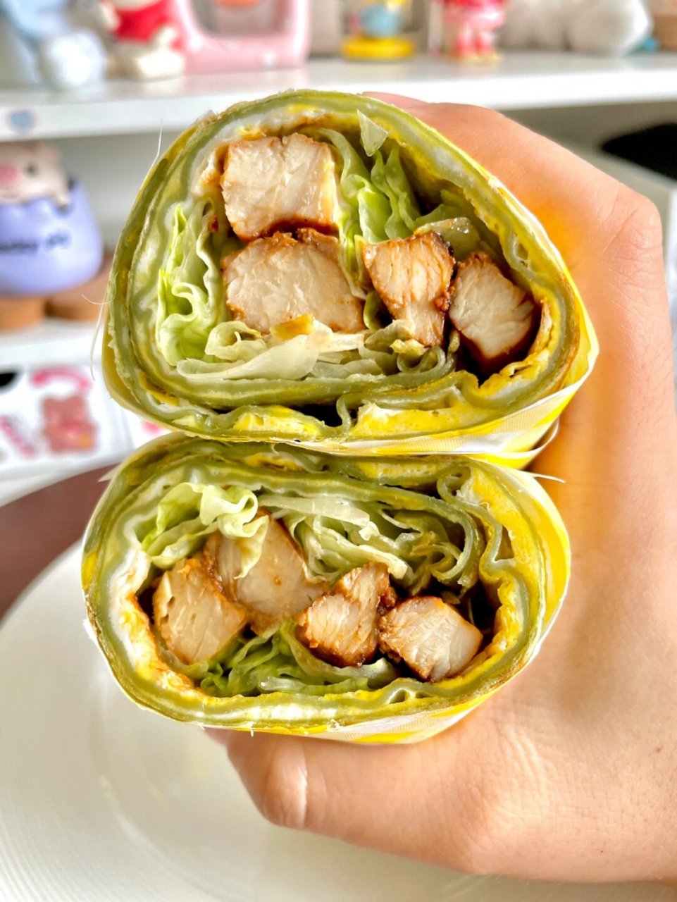 97  95准备食材:  11566菠菜卷饼两张02 21566提前腌制