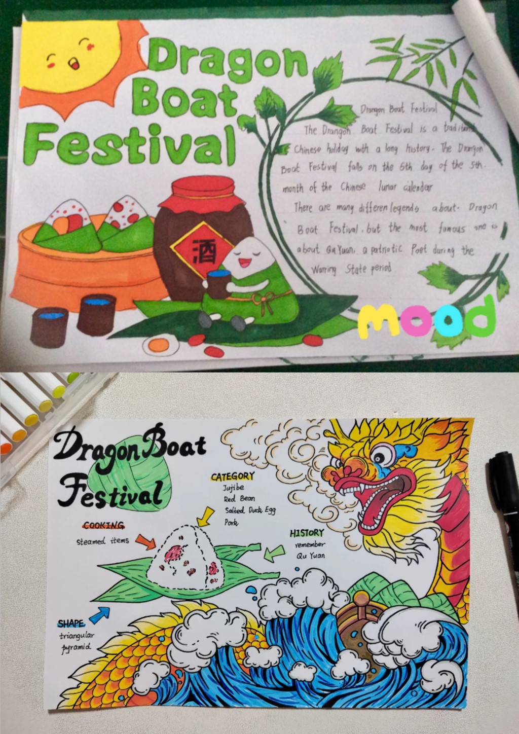 端午节手抄报英语 挺有创.@热爱教育的大老表的动态