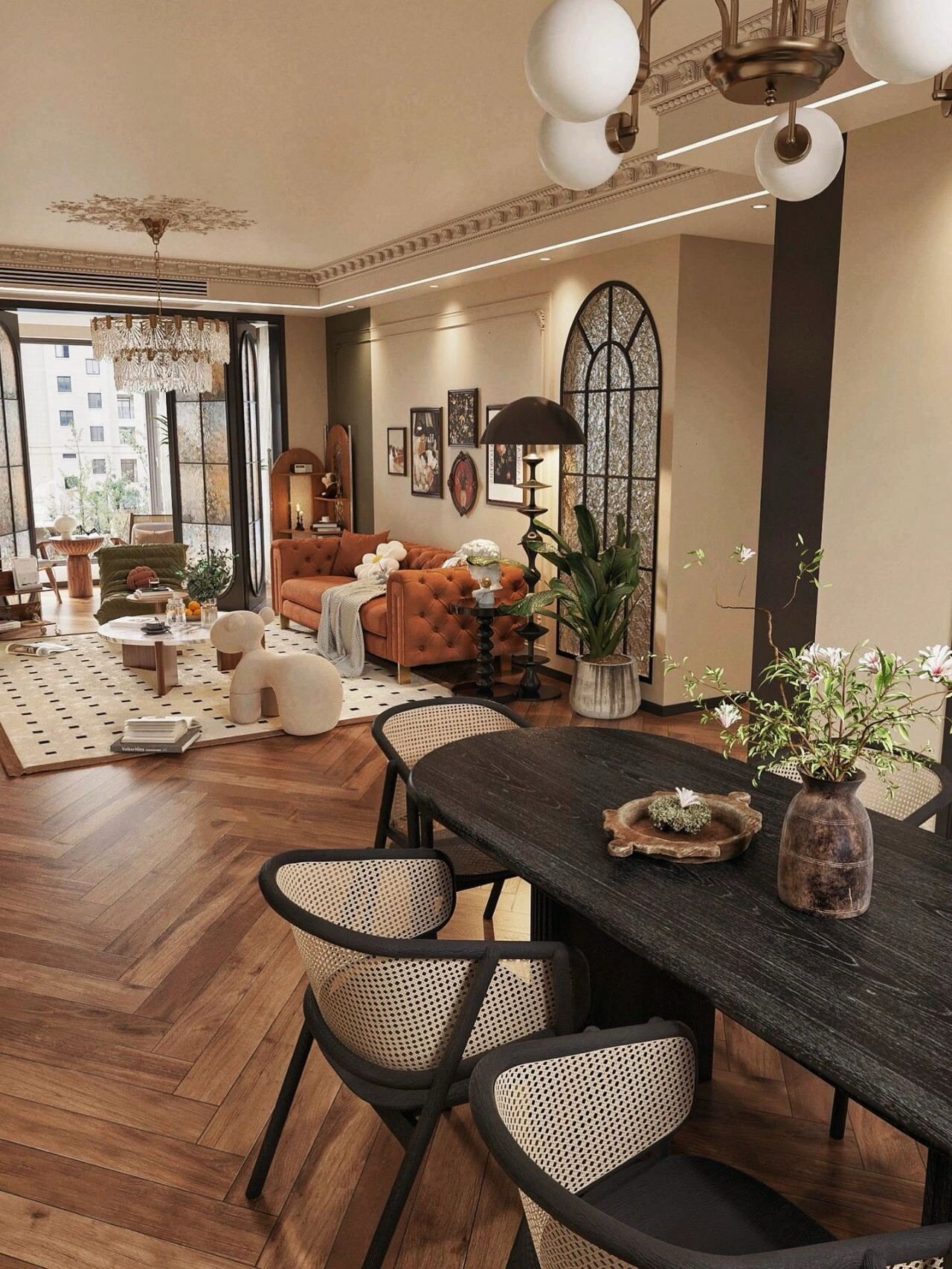 最近我装修了一套 94㎡的房子,选择了全屋轻法式风格