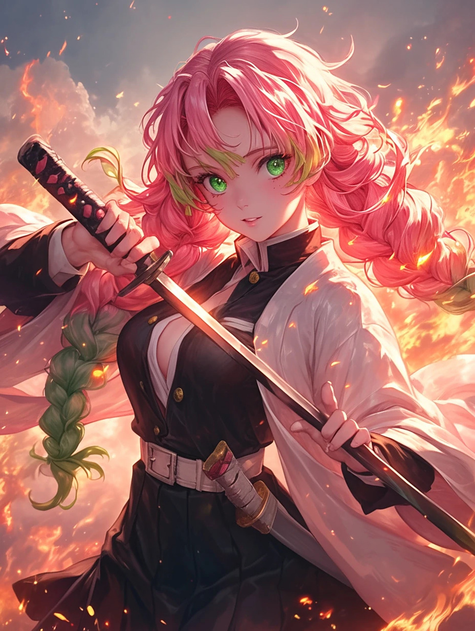 甘露寺蜜璃 | 美和帅也可以集于一身哦