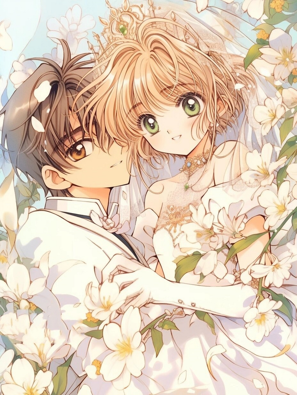 9678 来一场独一无二的樱狼婚礼绘画分享,让甜蜜加倍!