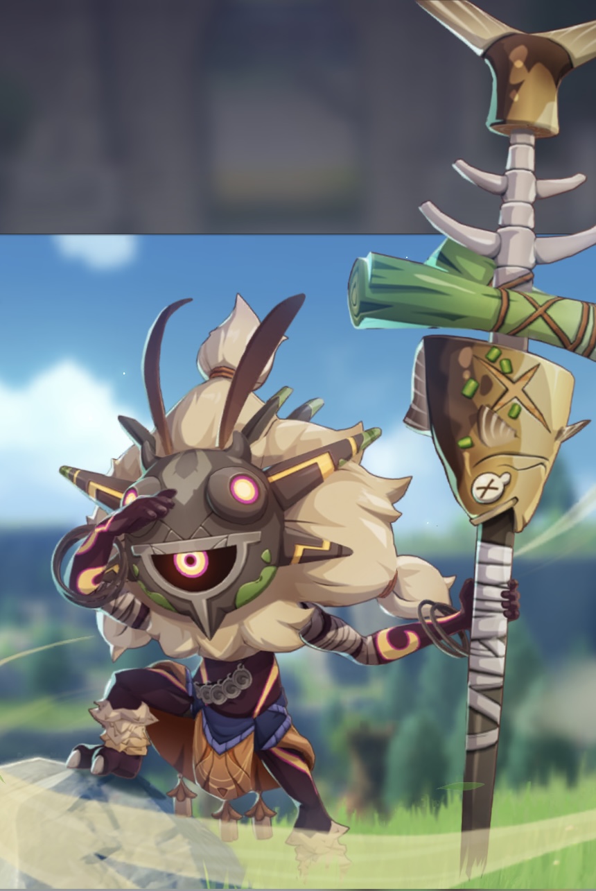 才知道丘丘人萨满嘴巴那个地方才是眼睛,上面那两个是干什么用的?