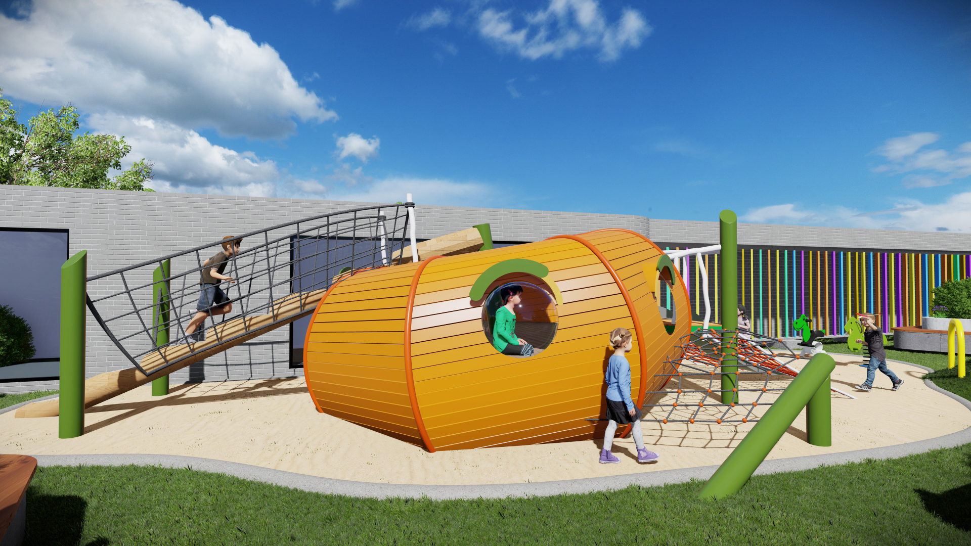 幼儿园屋顶花园效果图:打造孩子们的绿色乐园