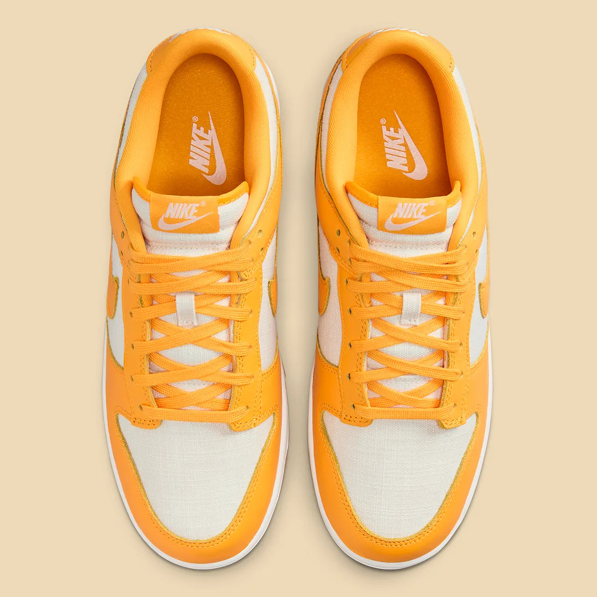 nike dunk low"university gold"采用大麻底
