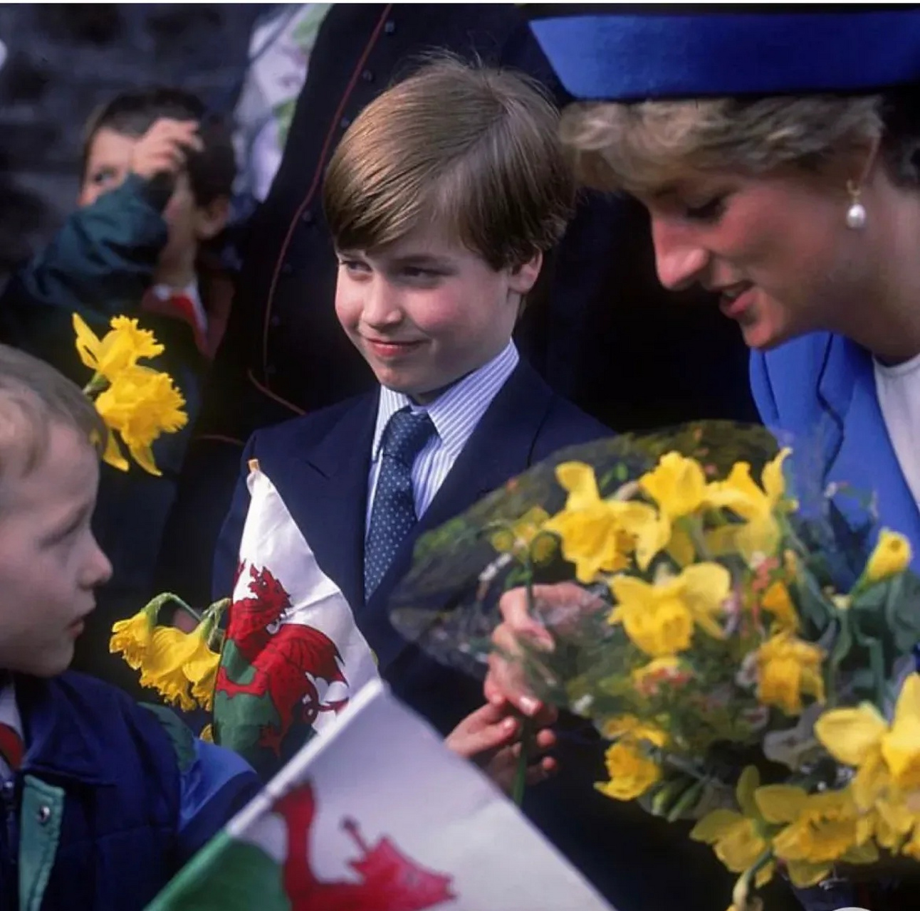 小时候威廉王子也挺可爱帅气的.