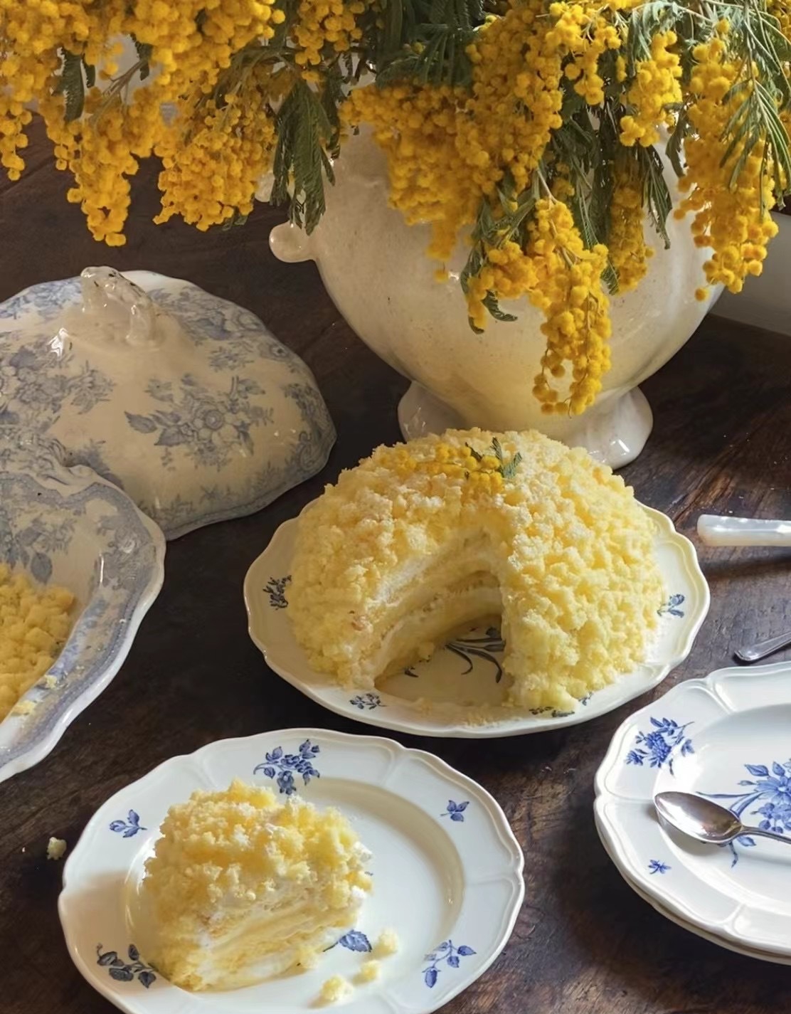 一年一度小花mimosa cake的季节又到啦