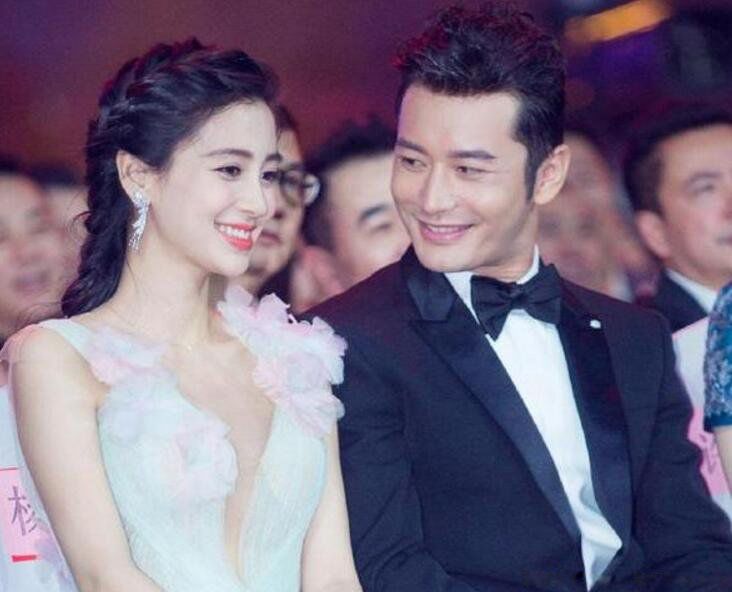 黄晓明在社交媒体上发文祝贺好友angelababy生日,并配以合照