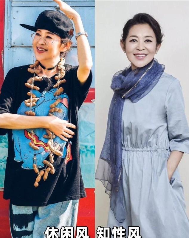 65岁倪萍亲身示范发盘起裙穿长裤穿松到老都没大妈感