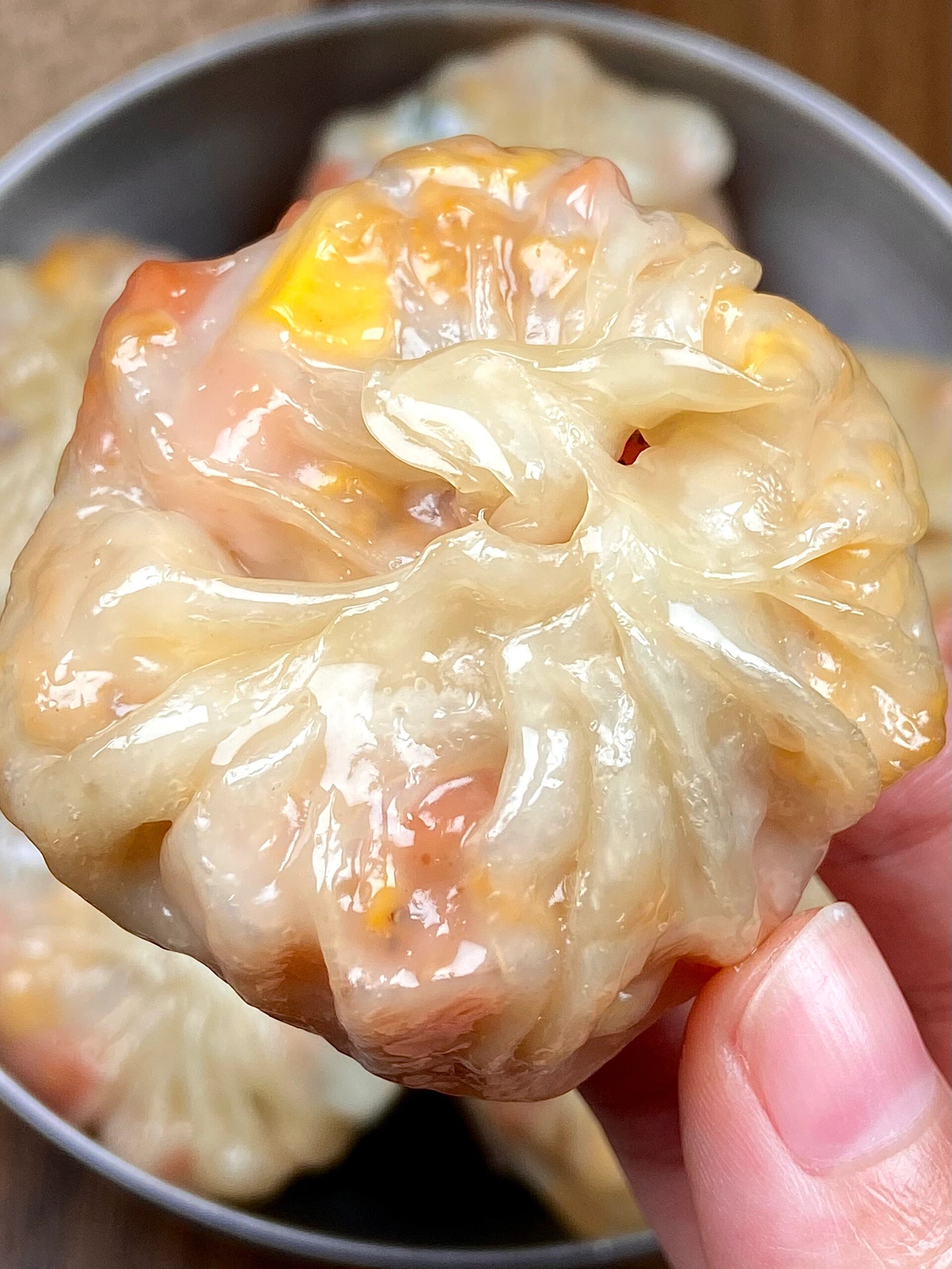 这低卡的小笼包看起来又美味又清爽