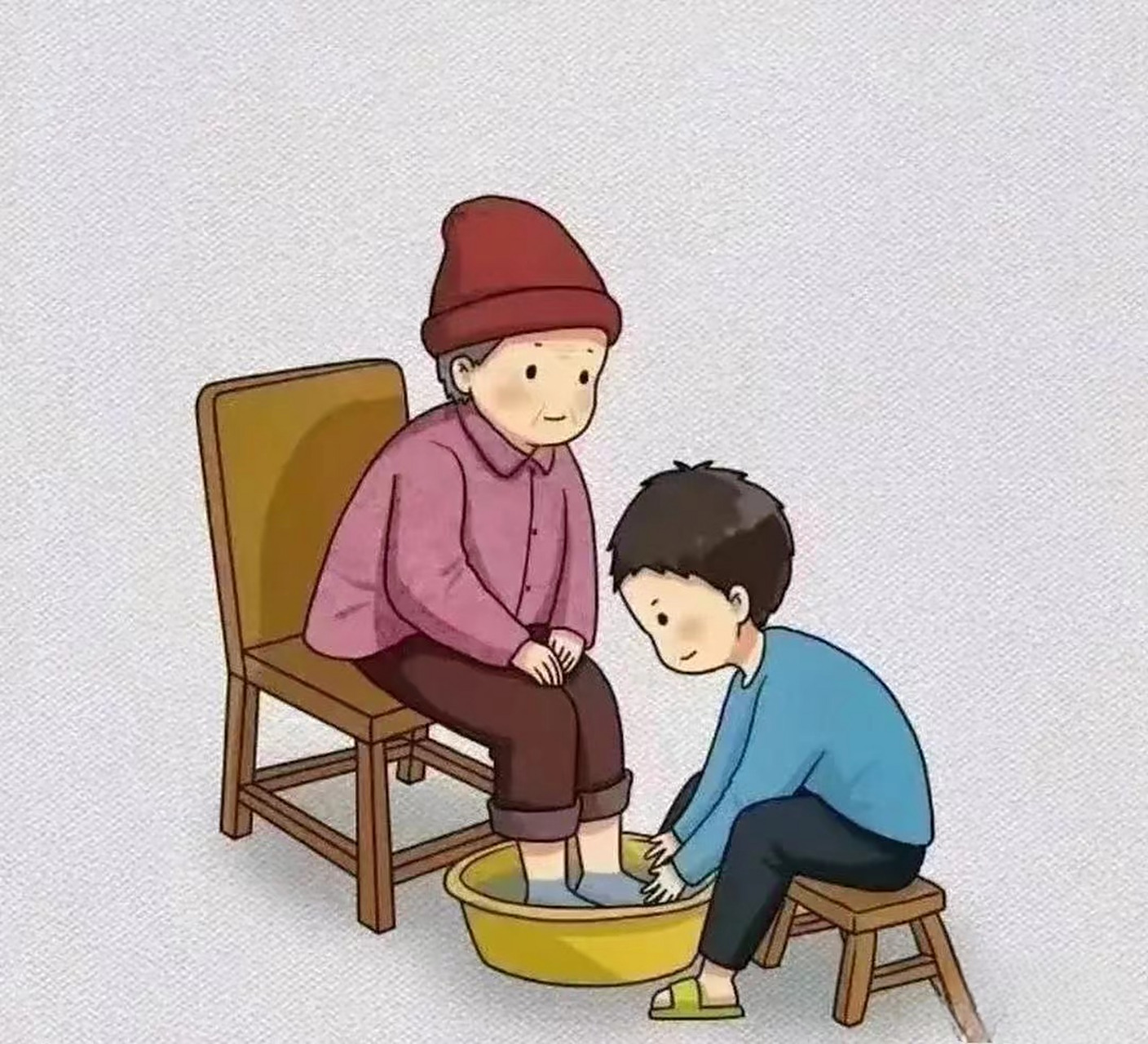 3.一早上,洗漱时间,两代人尽量错开