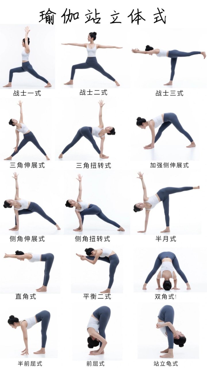 今天,我为大家带来一份瑜伽体式合集,让你的瑜伽练习和拍照都更加丰富