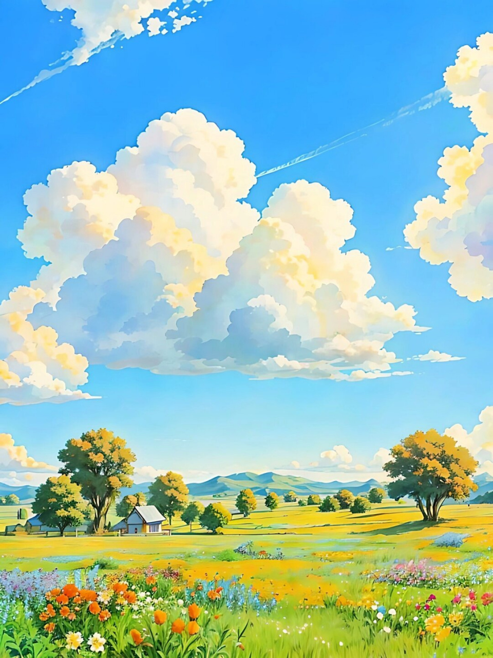 治愈系田园风插画  91治愈系田园风:拥抱自然,享受宁静95  90