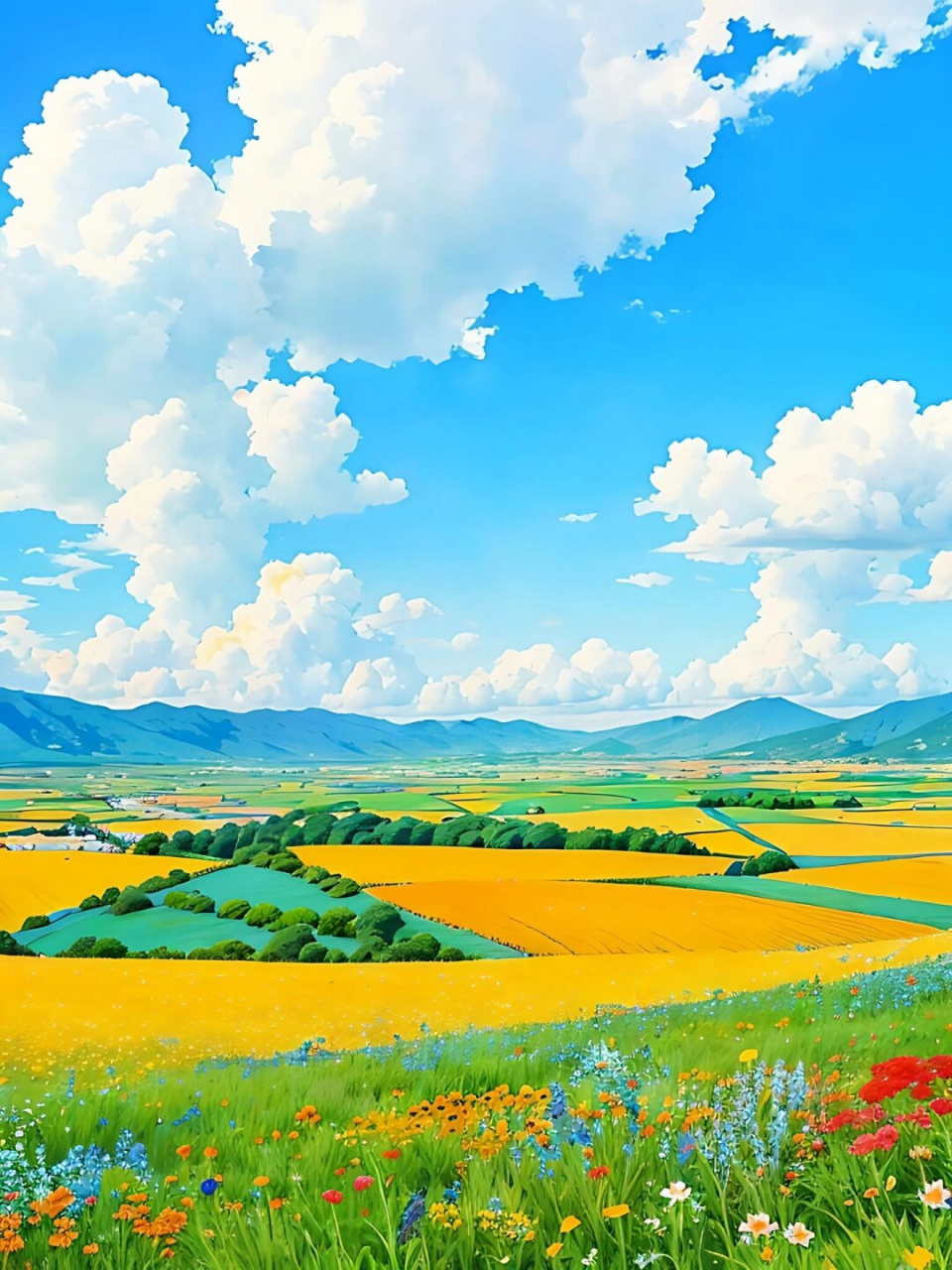 治愈系田园风插画  91治愈系田园风:拥抱自然,享受宁静95  90