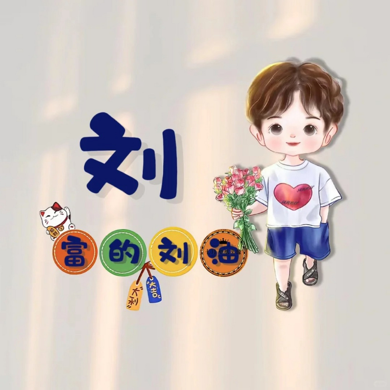 🙌最近想要换头像,发现姓氏头像特别流行,换了这款