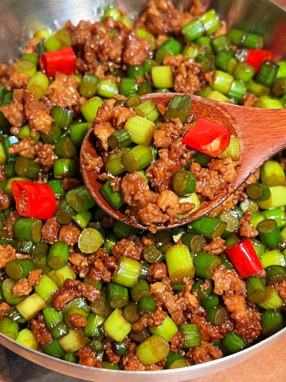 蒜苔肉沫真的是下饭天花板!