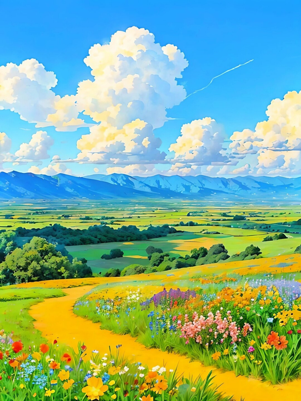 治愈系田园风插画  91治愈系田园风:拥抱自然,享受宁静95  90