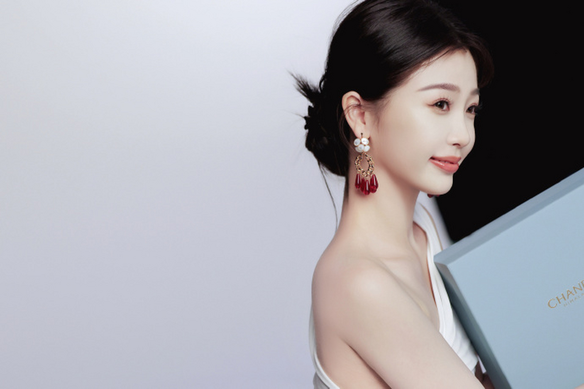 纯白系真的好漂亮,清纯大美女@虞书欣esther