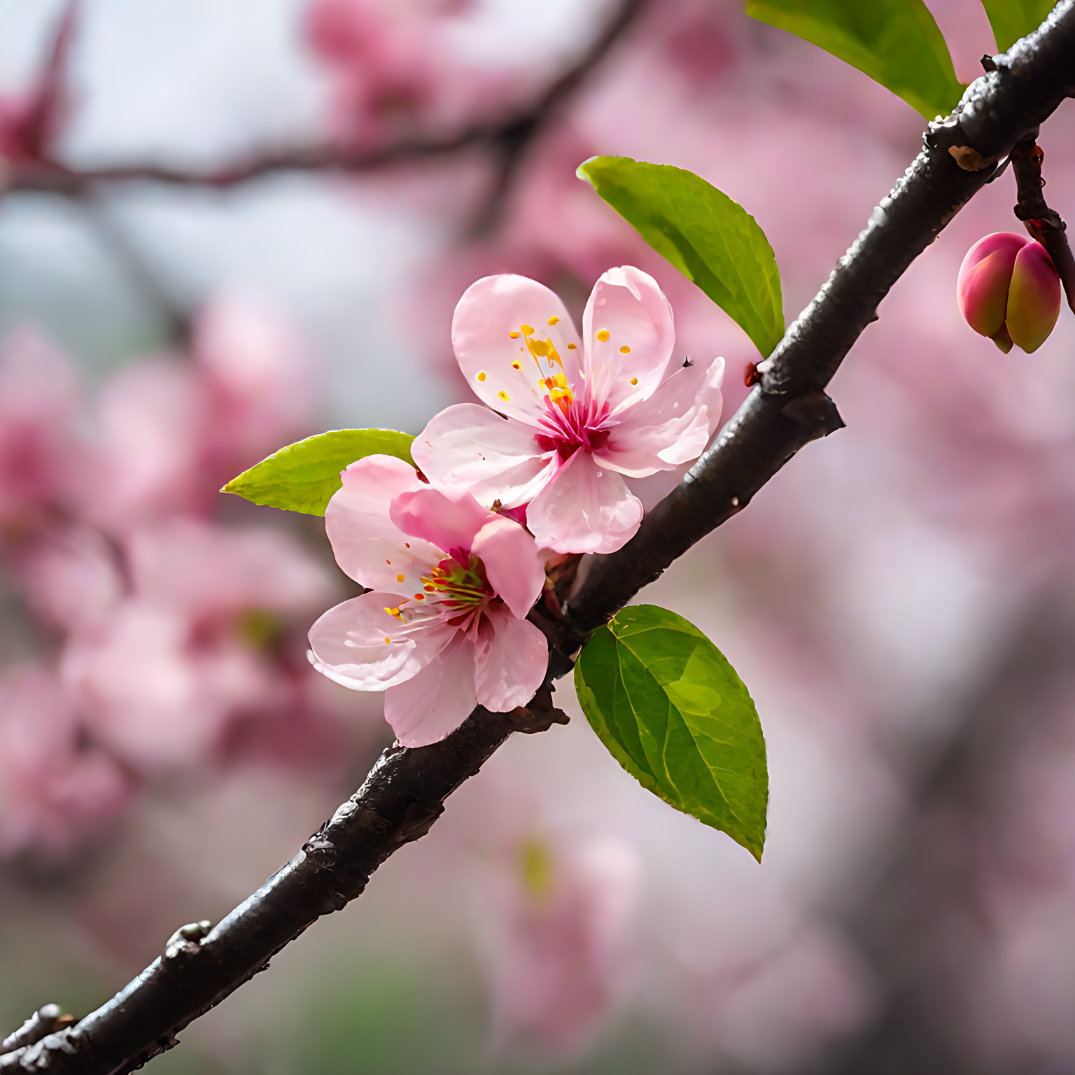 花绽文化韵,寓意吉祥情.桃花疏肝颜,美赏春意浓.
