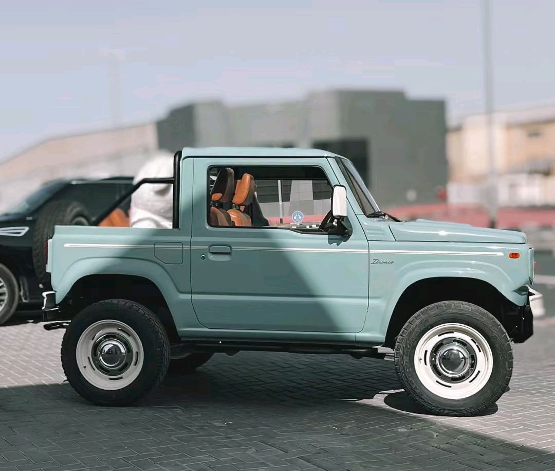 将个性进行到底!铃木吉姆尼皮卡版登场,芳草绿涂装 差速锁 四驱