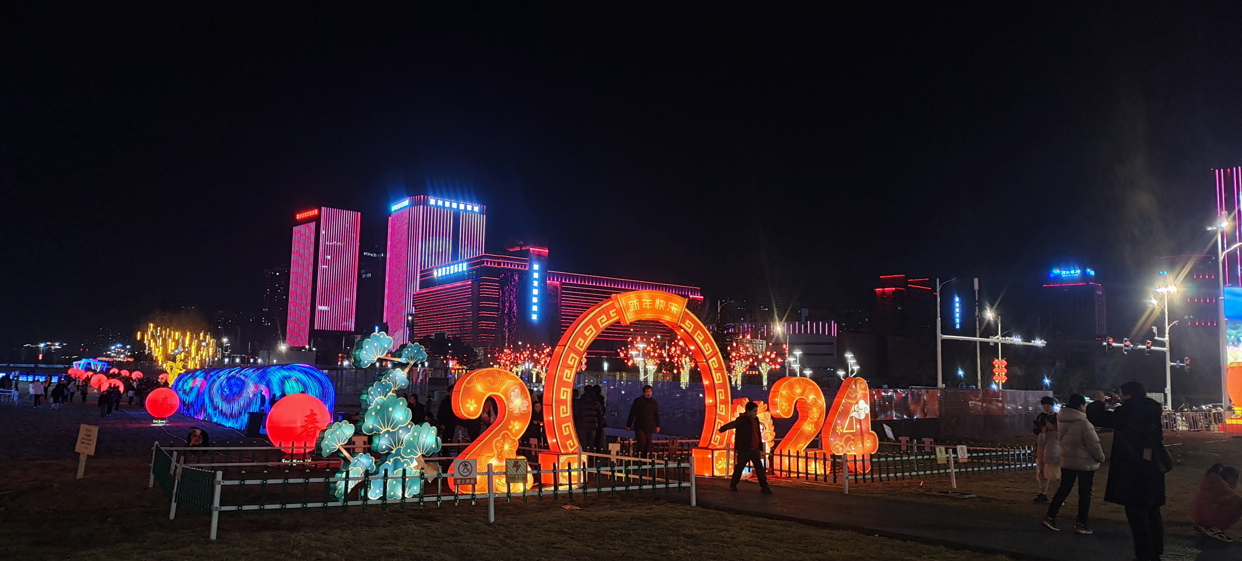 石家庄夜景照片图片