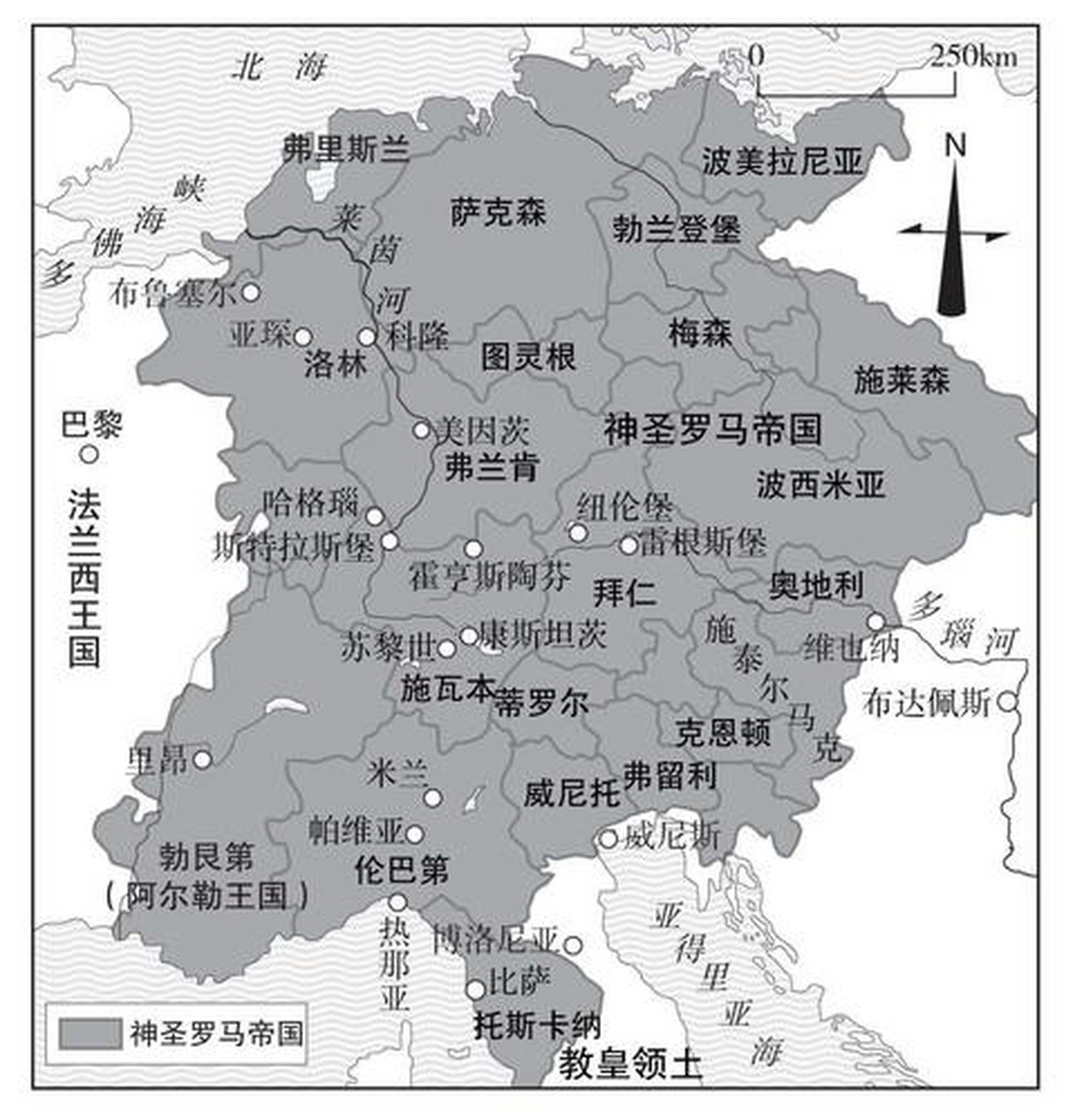 东弗里斯兰伯国地图图片