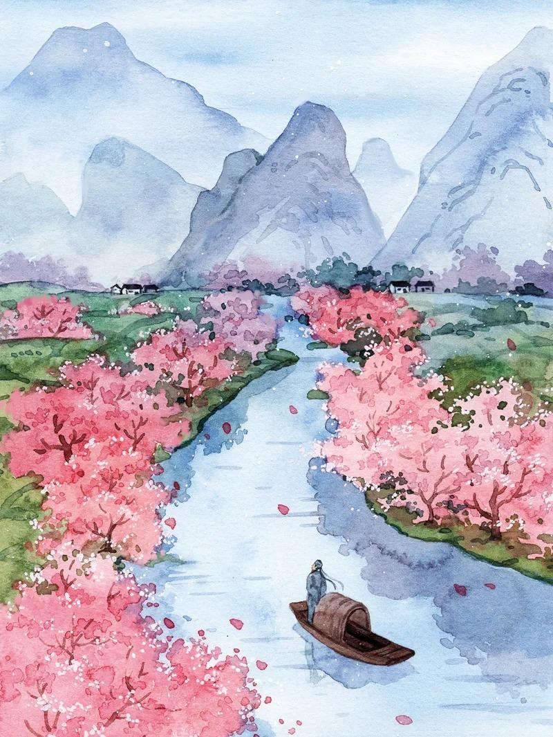 斜阳照墟落穷巷牛羊归57句田园诗词用清心乐志来陶冶情操