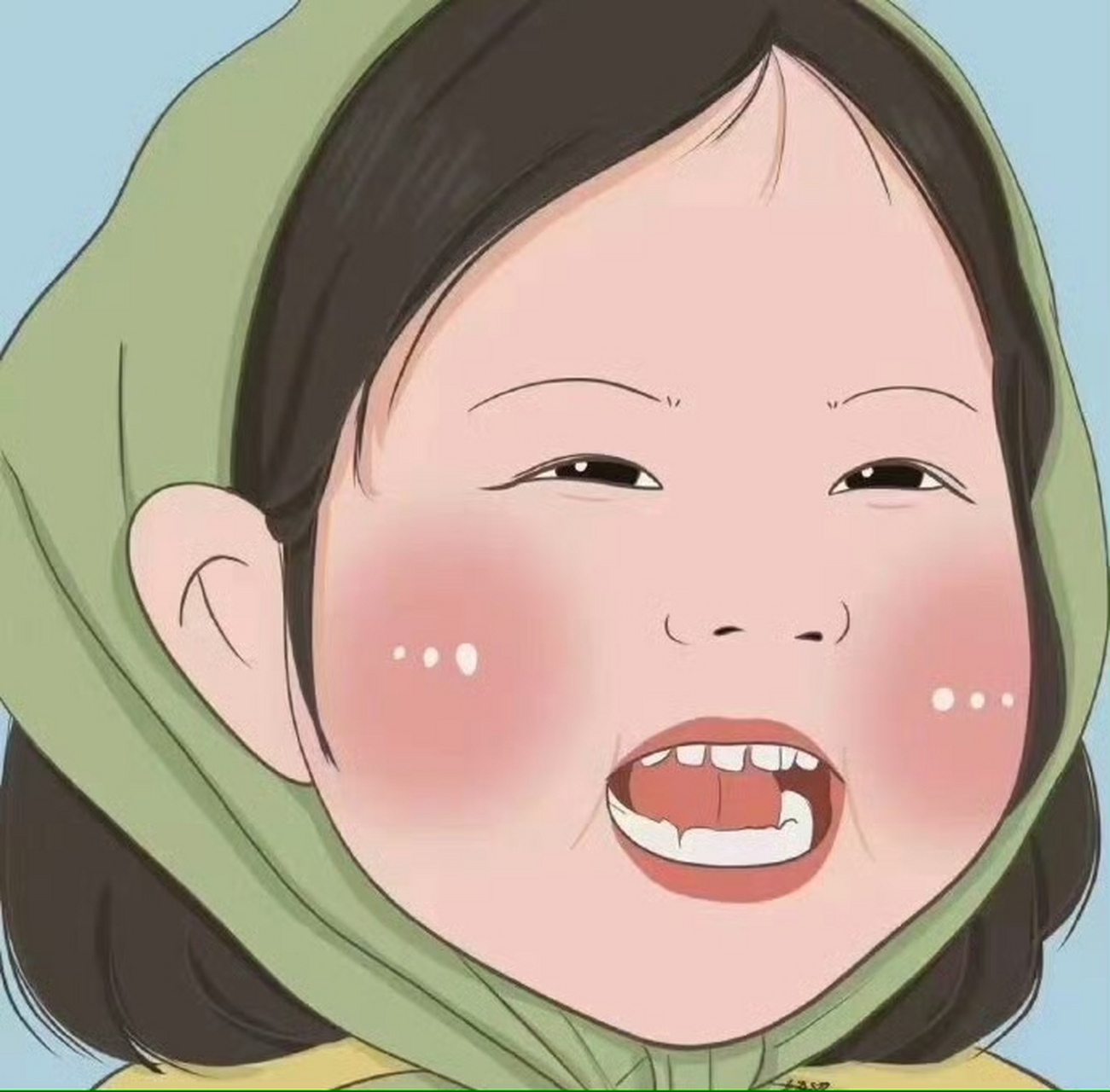 胖呼呼的可爱大头娃娃𝙒𝙚𝘾𝙝𝙖𝙩头像 #头像# #头像