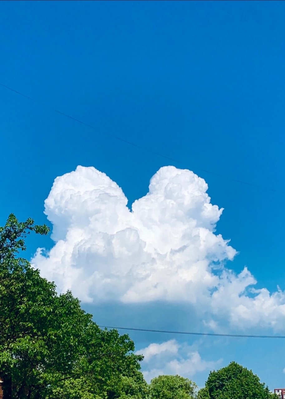 只要天气好的晴天都喜欢看天上的云  天空的云朵,每朵都有独特的姿态