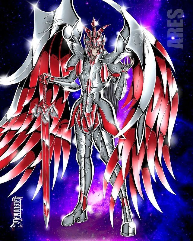 圣斗士星矢战神阿瑞斯角色插画,这张插画来自memonster,大家感觉这套