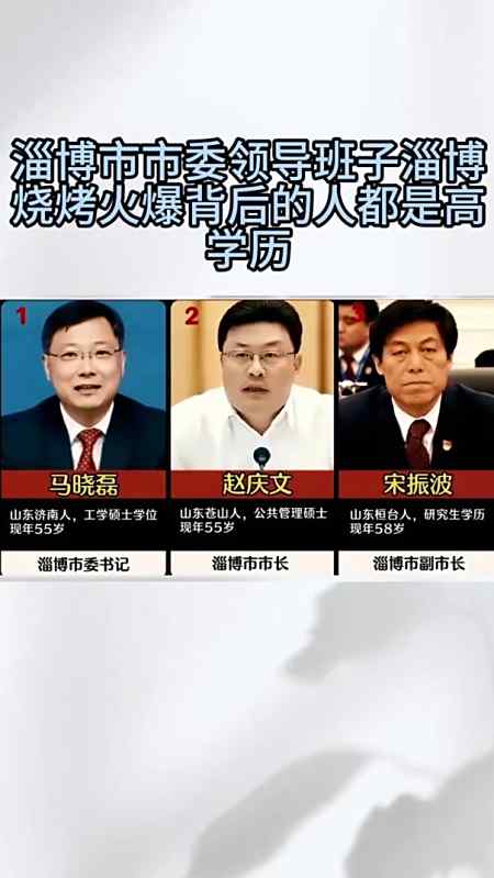淄博市市委领导班子淄博烧烤火爆背后的人都是高学历