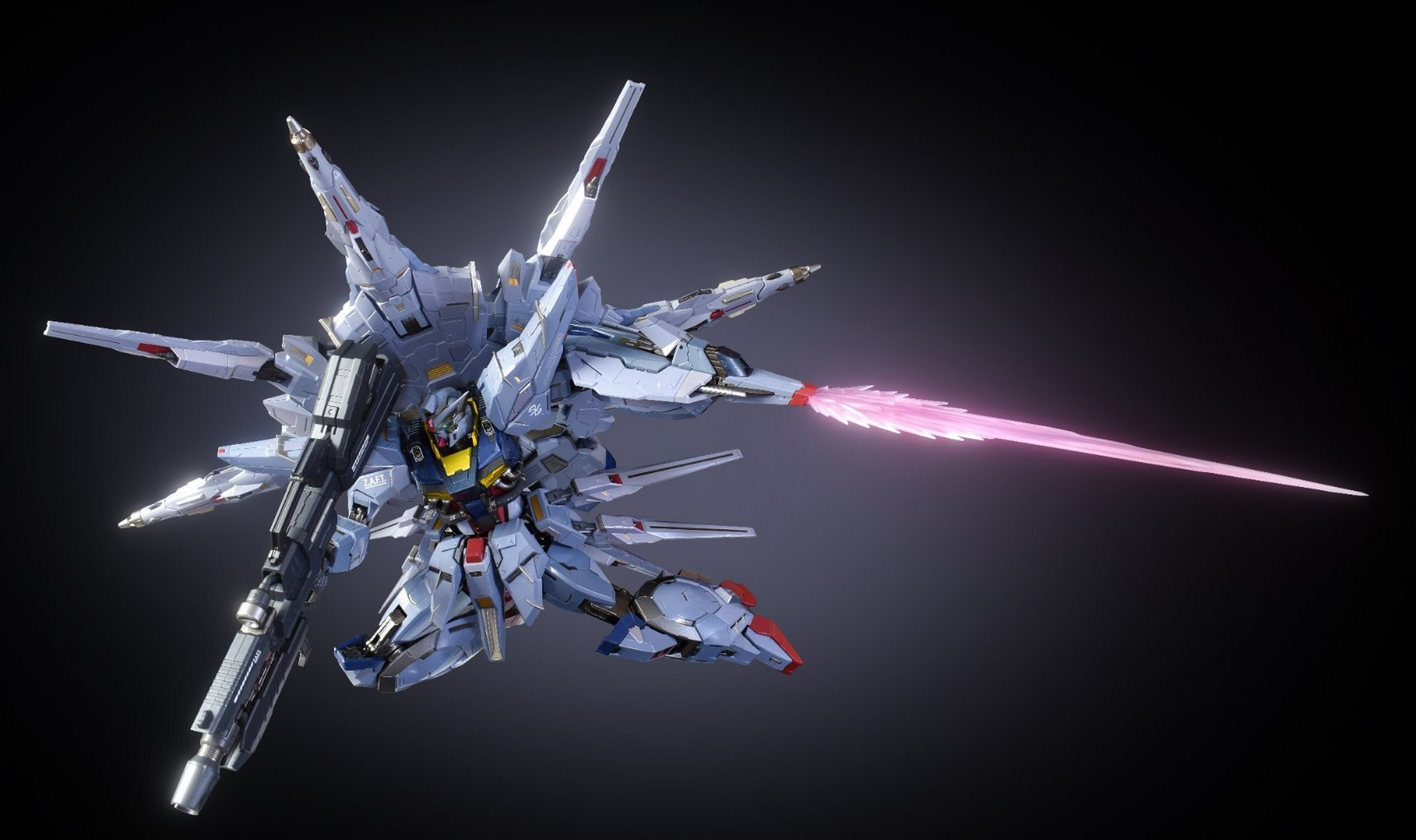 模型欣赏:机动战士高达seed metal build 神意高达,该机是最终决战时