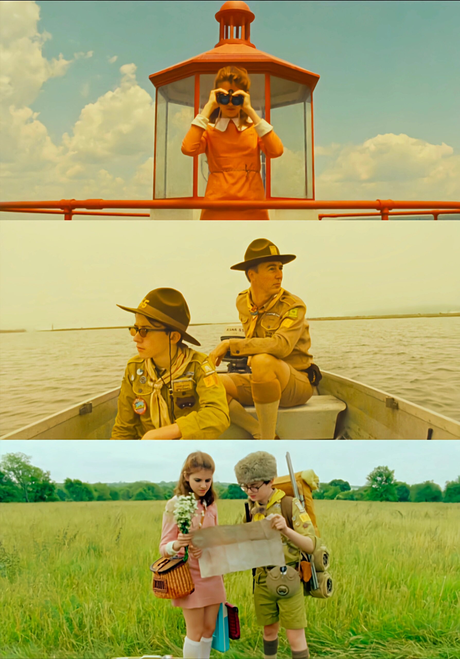 片名:《月升王国》 影片讲述了一对12岁的孩子之间的纯真爱情故事