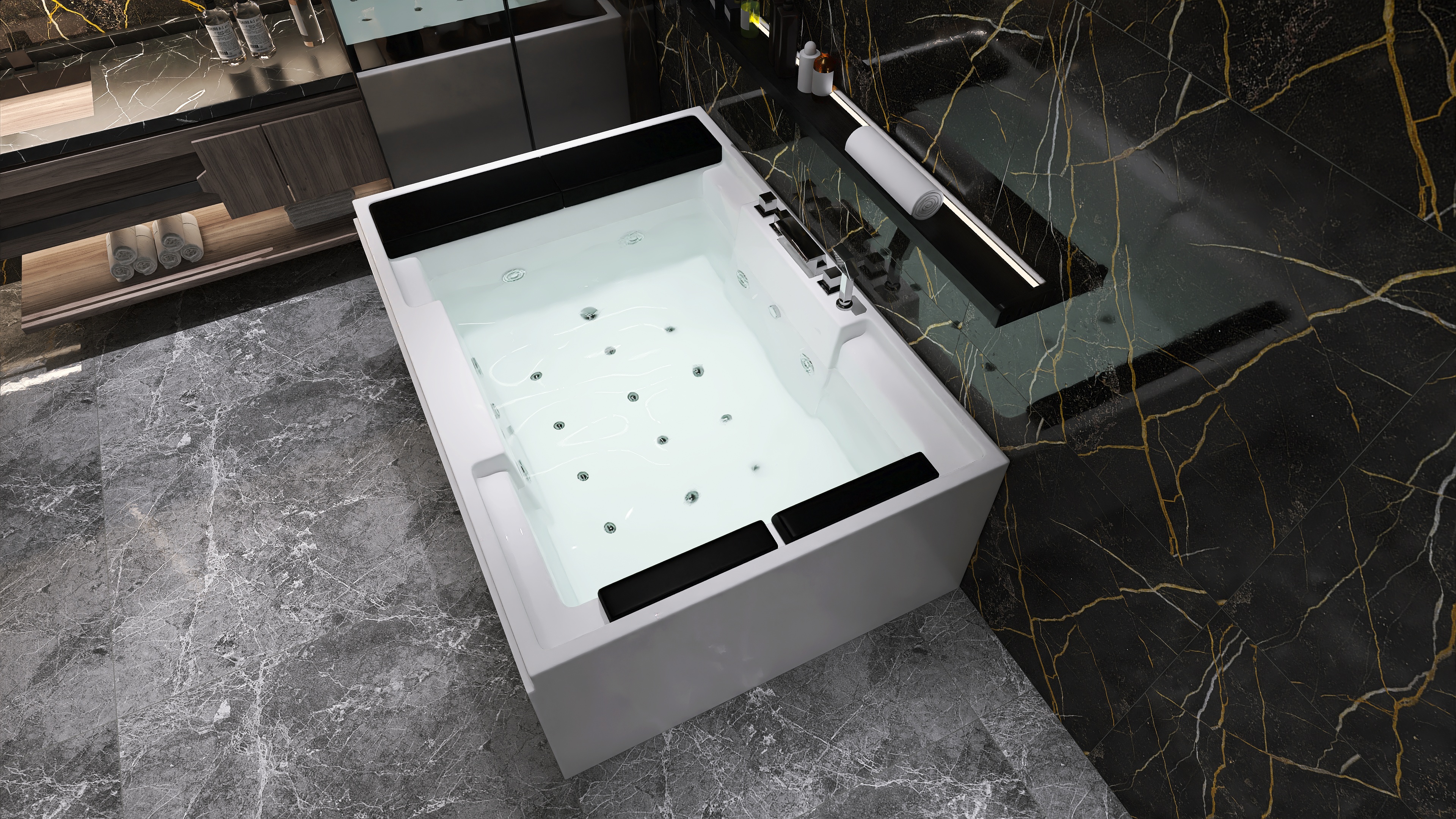 享受两个人的惬意时光:双人按摩浴缸