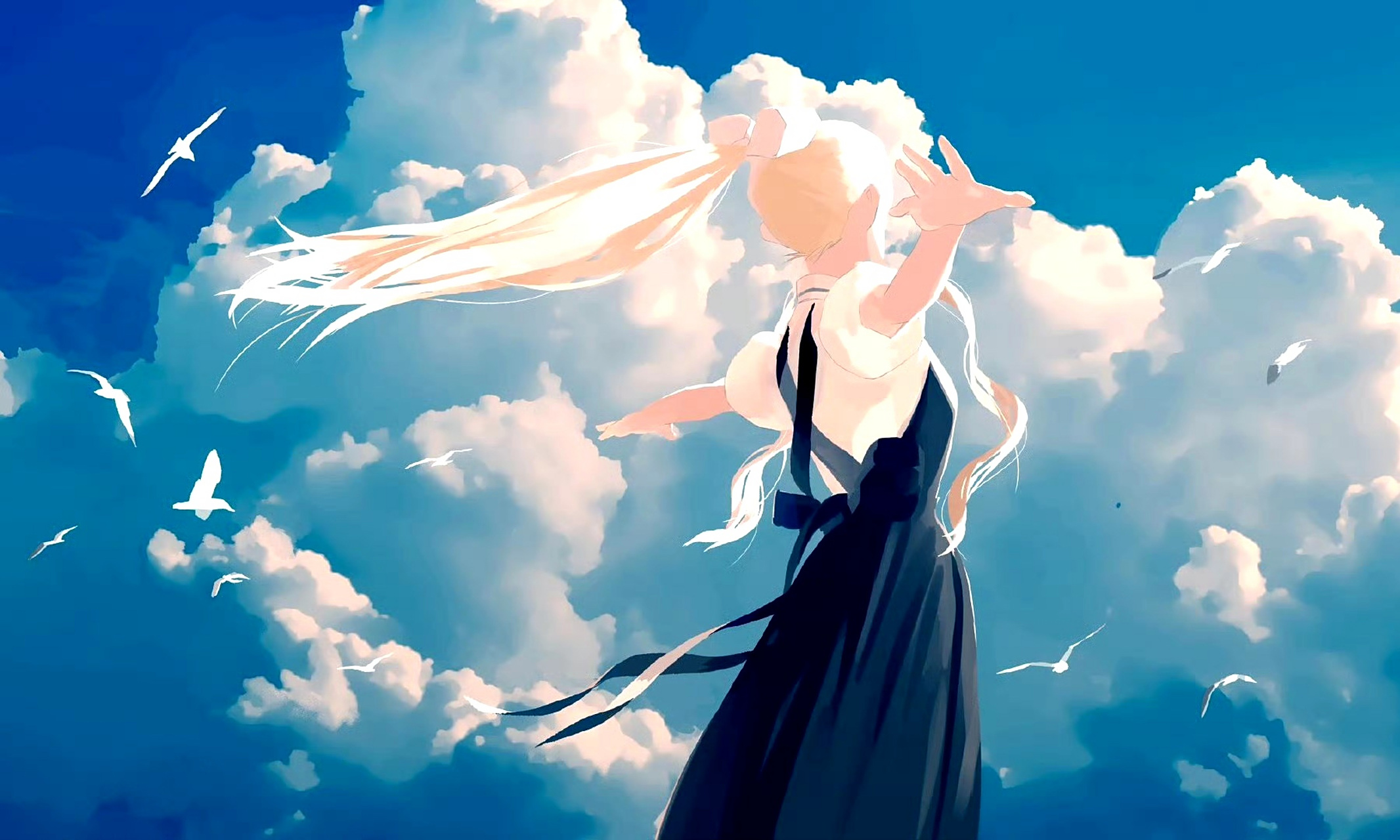 画师omiyaio动漫场景作品欣赏,描绘了人物历经的风景,画面色彩清新