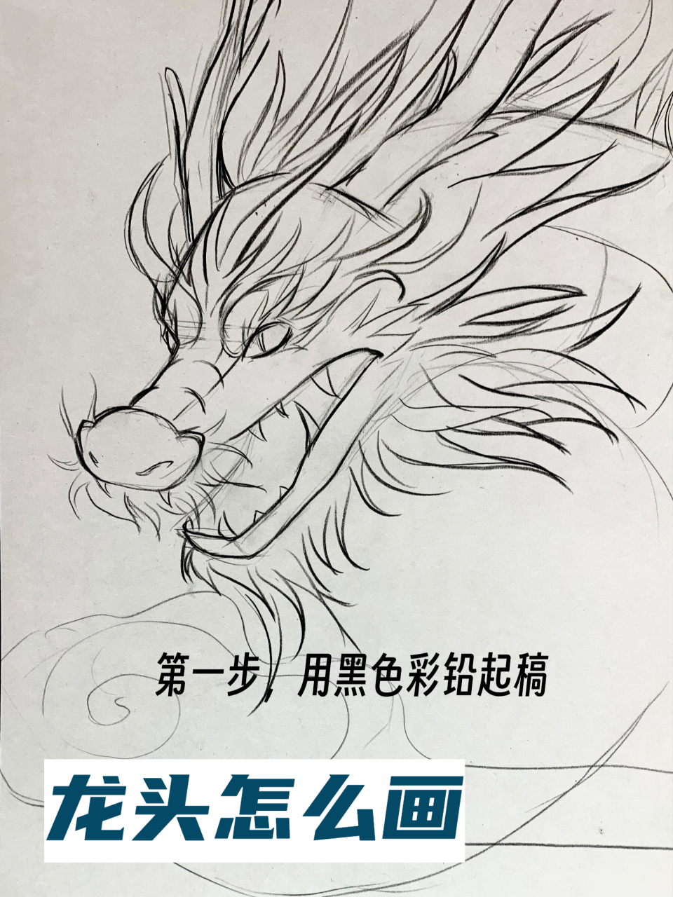 龙头怎么画  宝子们,在画龙头的过程中,不仅要注重细节的表现,还要