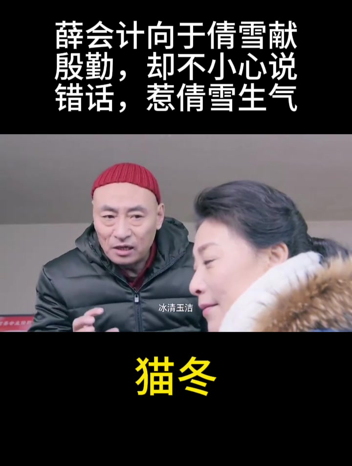 猫冬:薛会计向于倩雪献殷勤,却不小心说错话,惹倩雪生气-度小视