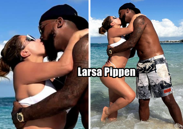 各玩各的!皮蓬女友颜值高身材傲人,50岁拉尔萨交往乔丹儿子