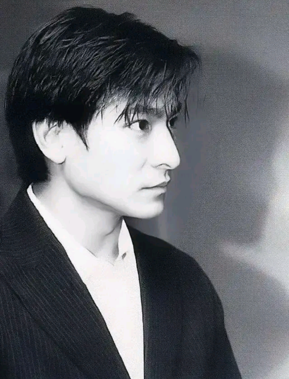 论侧颜,刘德华第一,之后就是张国荣,尊龙是挺帅,夸大其词,刘德华就是