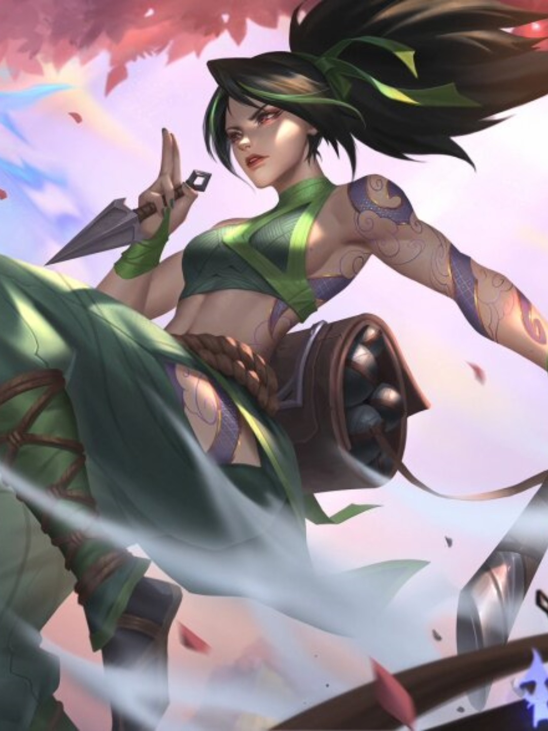 在《英雄联盟》的世界里,有一位名叫阿卡丽的角色,她