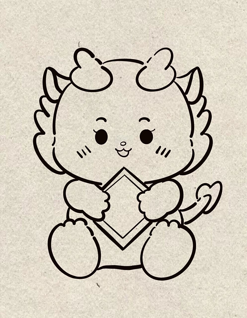 龙怎么画小学生  超级简单易学的呆萌福气小龙画,一看就懂,一画就灵!