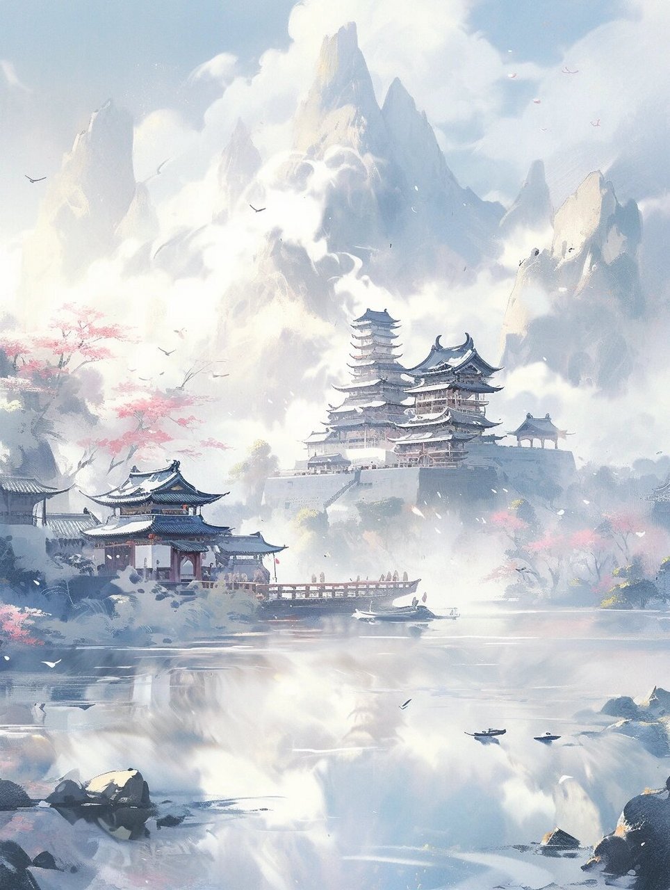 古风素材图片  9015笔触下的诗意  每一张图片都仿佛是一幅幅精美