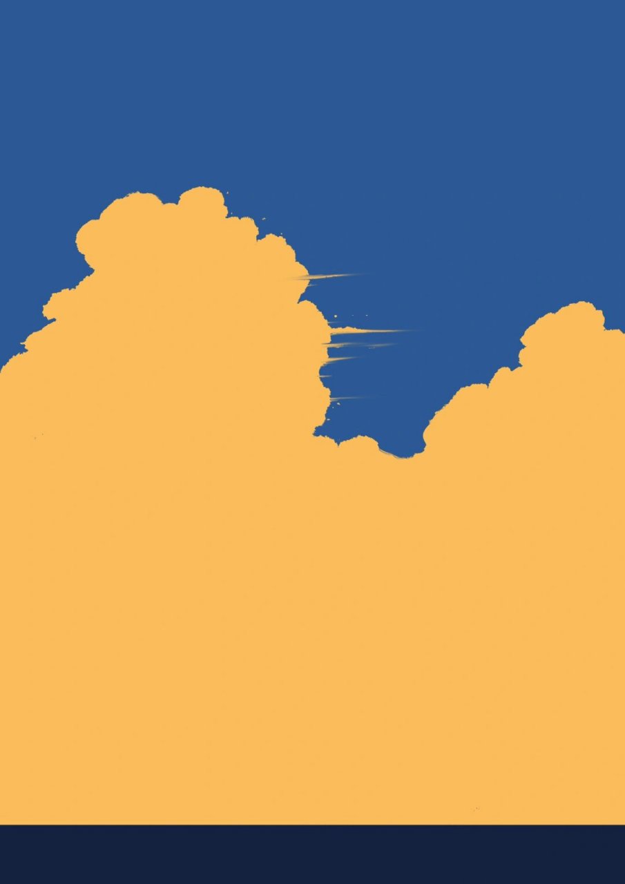 超详细的治愈系云朵插画教程:  材料:  画纸或画布 铅笔 颜色笔(水彩