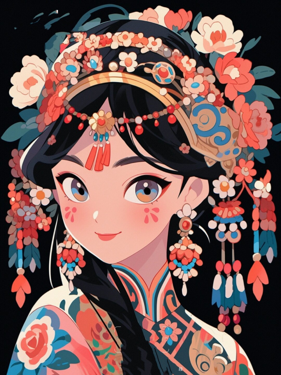 唯美意境汉服少女国风感妆容  94 唯美意境,汉服少女,国风感妆容