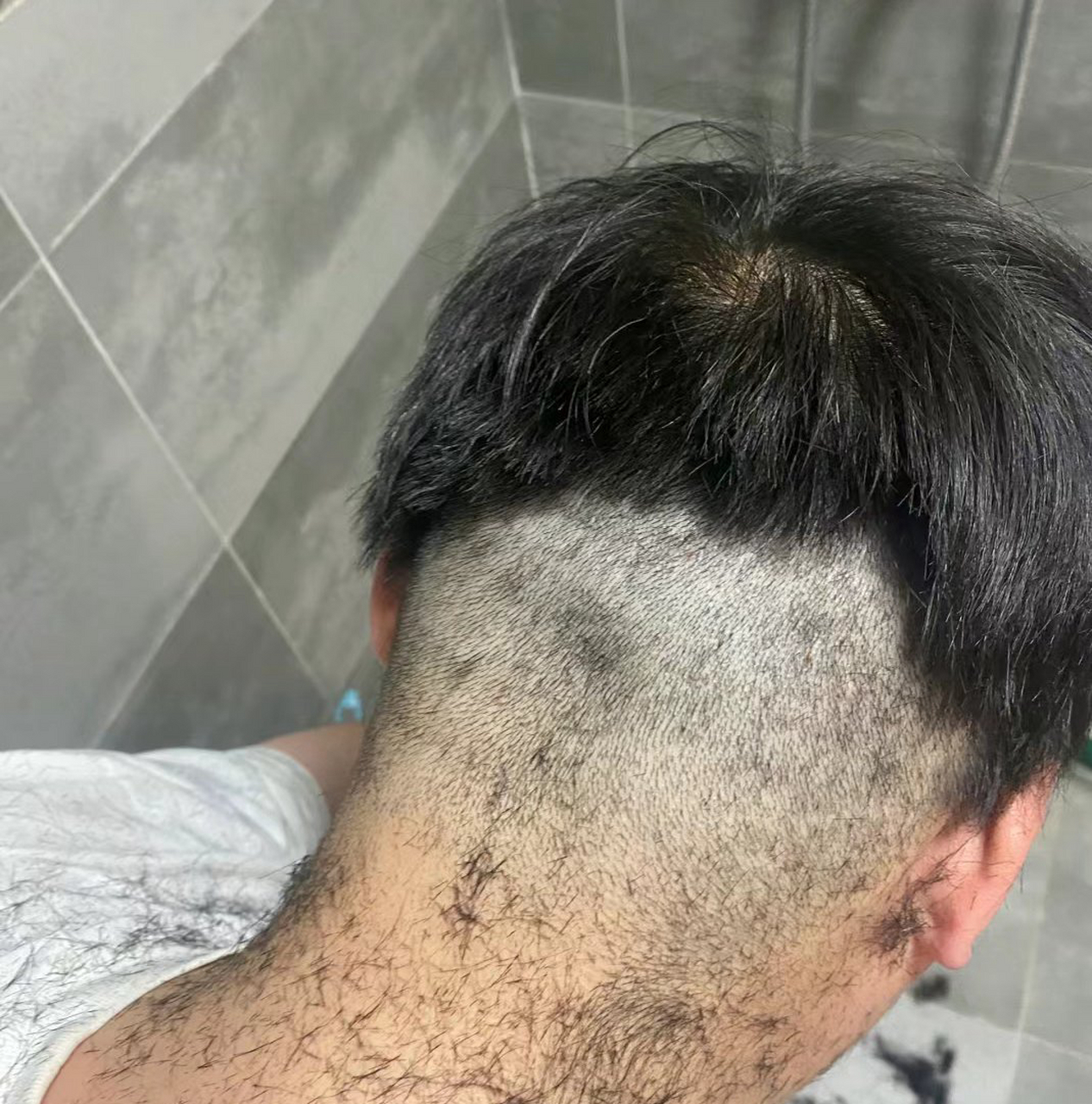 第一次帮老公剃头