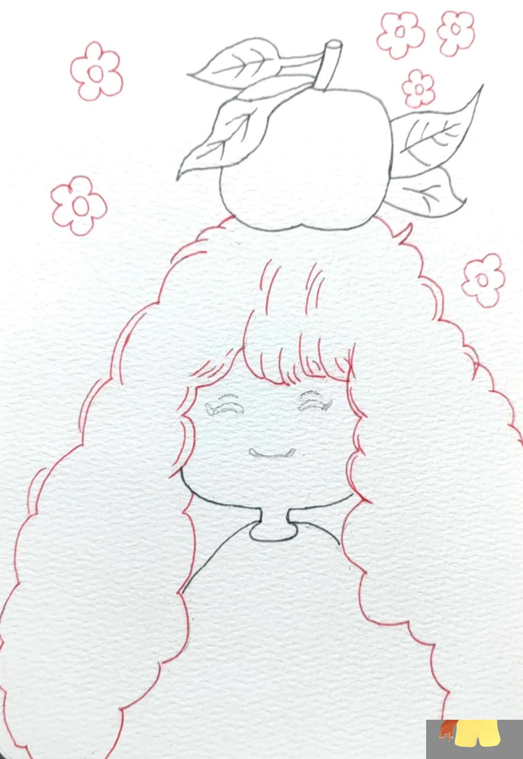我的绘画 苹果女孩[集美r]